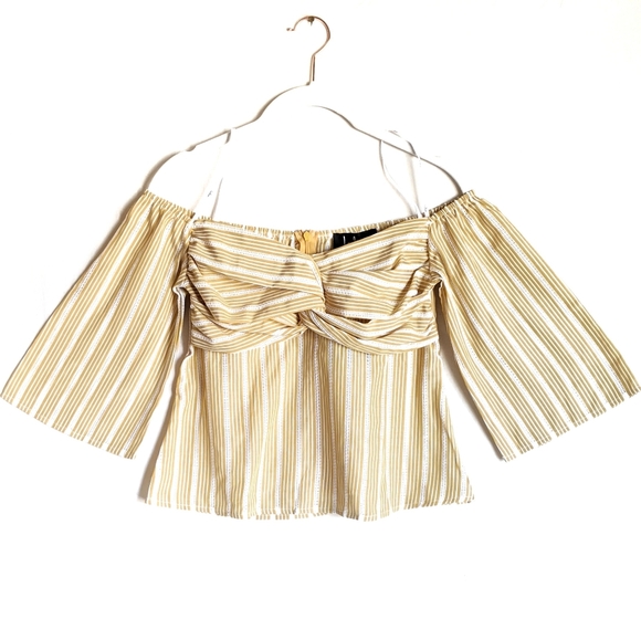 Lulu's Beyond Belief Off Shoulder Knot Front Top - Picture 2 of 10